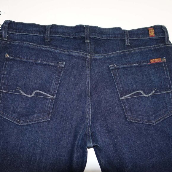 7 For All Mankind Men's Slimmy Slim Straight Jeans Size 40 x 34 NWT Bloomington - Picture 7 of 8